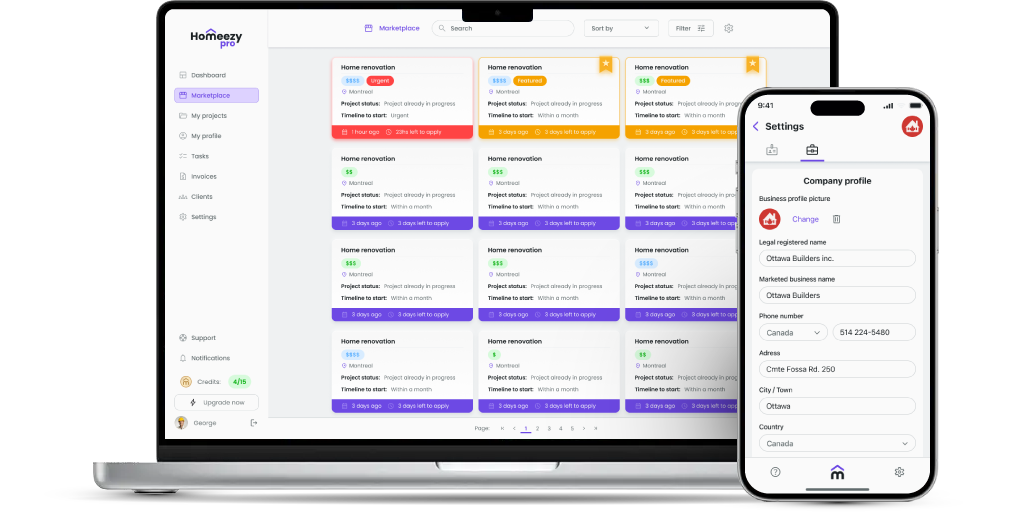 Homeezy app preview